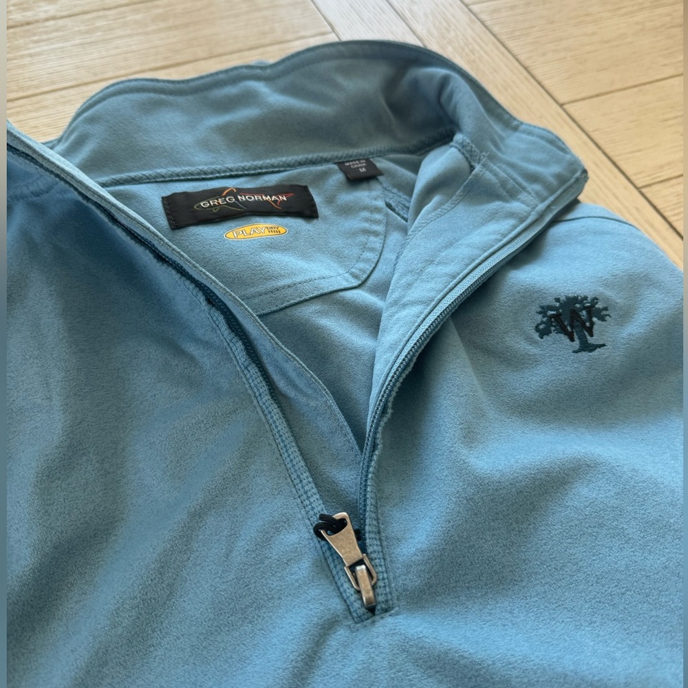 Greg Norman Golf Pullover - Light Blue - Medium